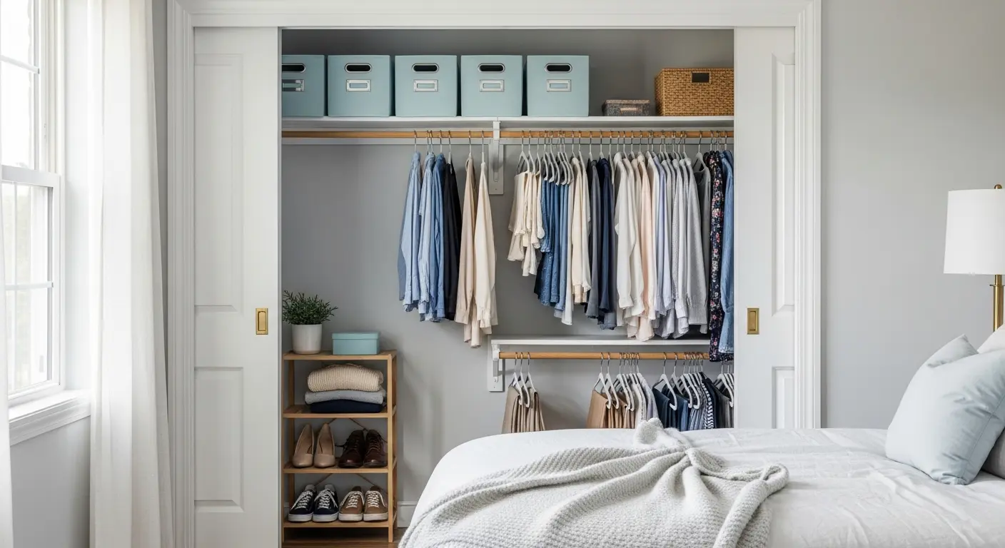 How to Organize a Reach-In Closet Without a Custom System | Sort and Stow