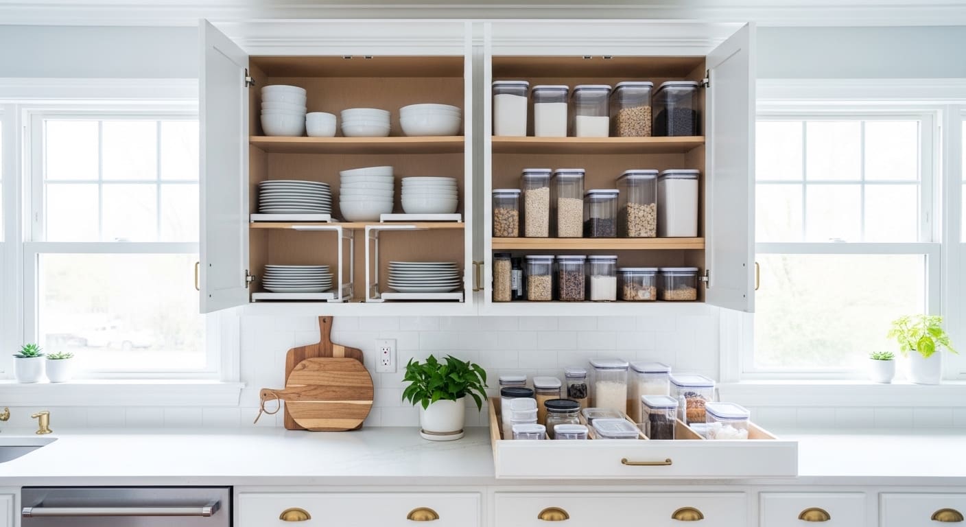 12 Kitchen Cabinet Organization Ideas That Actually Stay Organized ...